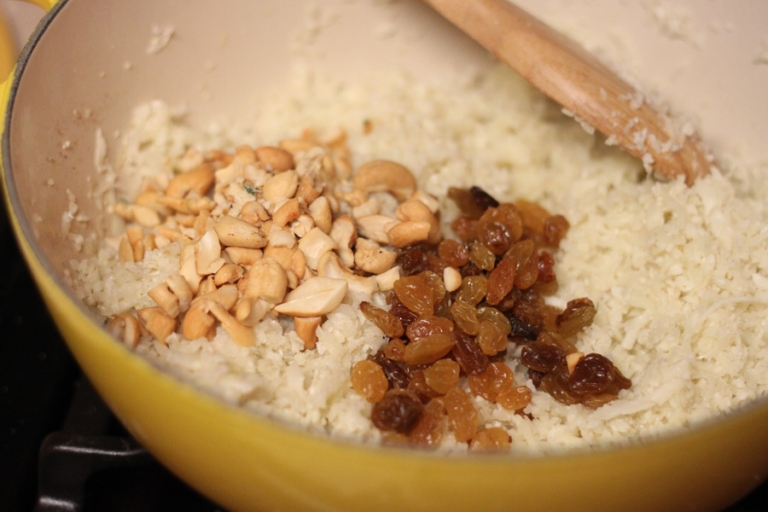 paleo rice with raisins for chicken curry recipe