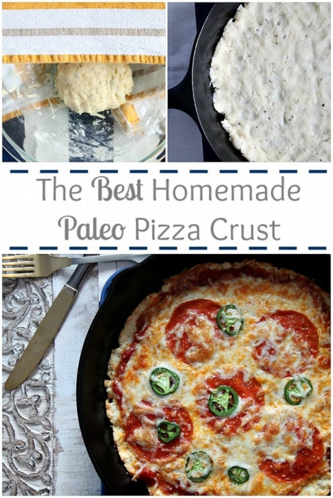 The BEST homemade paleo pizza crust! Healthy and delicious!