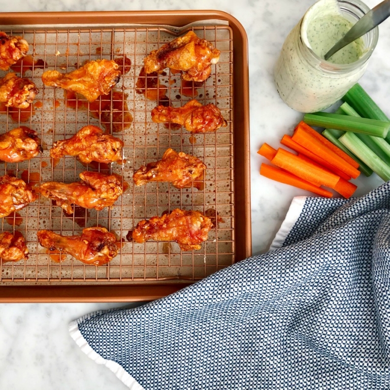 Mouthwatering! Sweet and Spicy Paleo Chicken Wings! They are crispy and packed with flavor. For your next party!