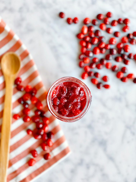Cranberry Infused Homemade Honey Simple Syrup